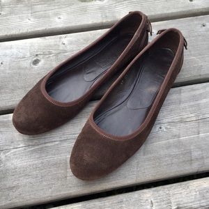 Salvatore Ferragamo Soft Suede Flats Size 9